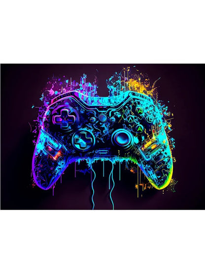 Video Game Controller Art Posters Canvas Painting Gamepad Wall Art Picture For Gamer Playroom Home Decoration